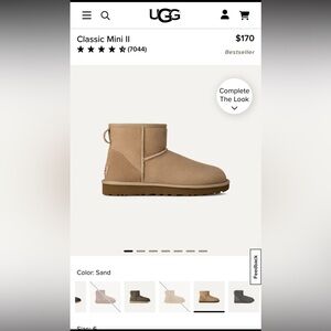 UGG Classic Mini II in Sand